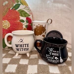 TEAEVE Porcelain Mug & Witchy Mug Lot